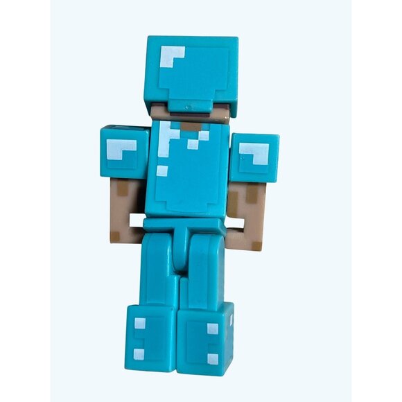 Minecraft Action Figures w/Accessories Steve & Mini Steve Characters Custom Lot - Picture 9 of 12